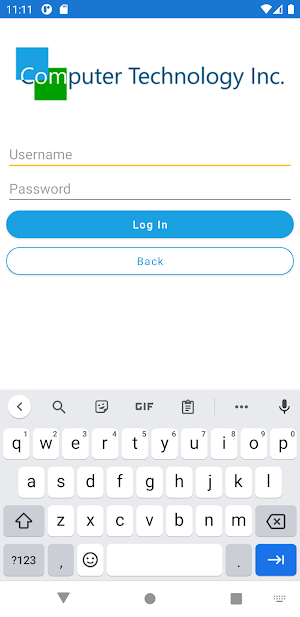 CTI Time Entry Screenshot 1