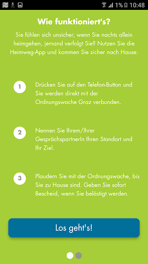 Stadt Graz Heimweg-App Screenshot 1