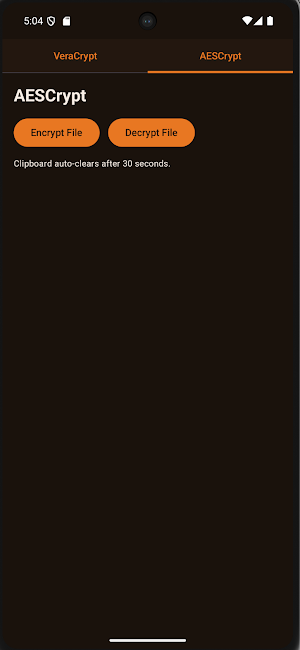 CryptoContainer Screenshot 2