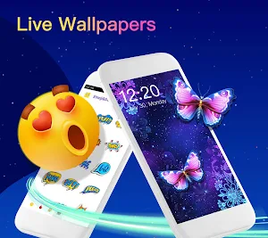 Emo Launcher- Emoji, GIF, Theme, live Wallpaper Screenshot 2