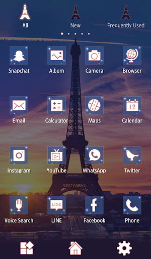 Sunset in Paris Theme +HOME Screenshot 1