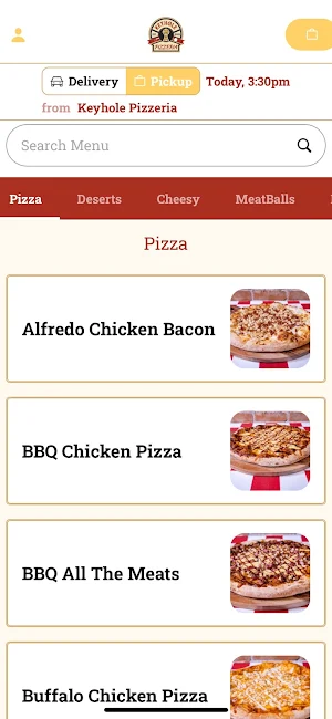 Keyhole Pizzeria Screenshot 1