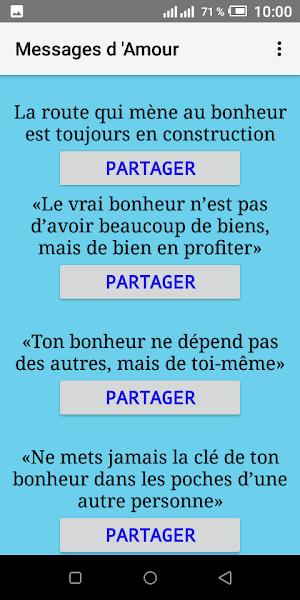 Messages d'Amour Screenshot 2