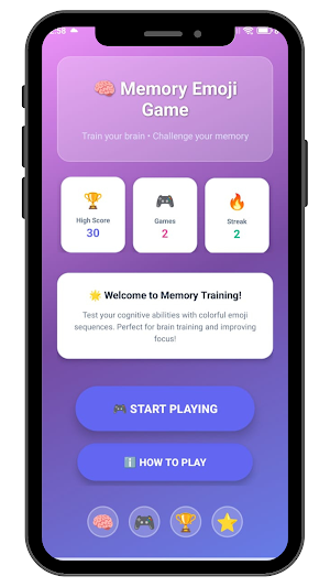 Memory Emoji Game Screenshot 0