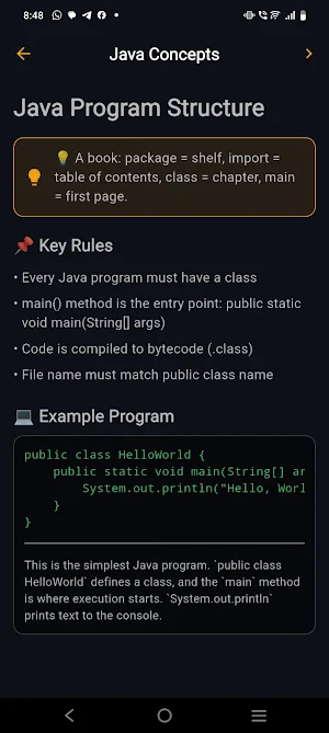 Java Visual Learning Screenshot 0