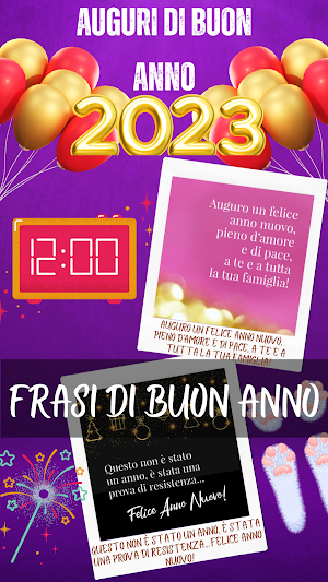 auguri di buon anno 2023 Screenshot 3