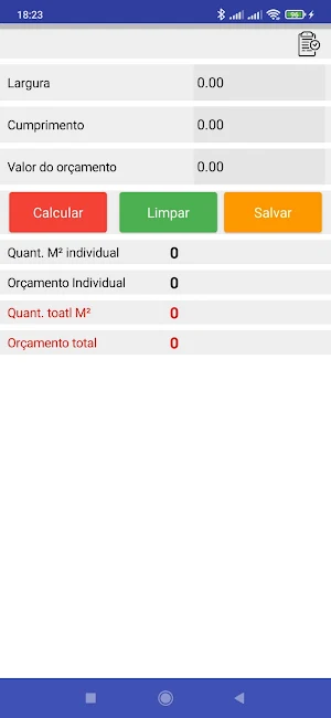 calculadora por M² Screenshot 0