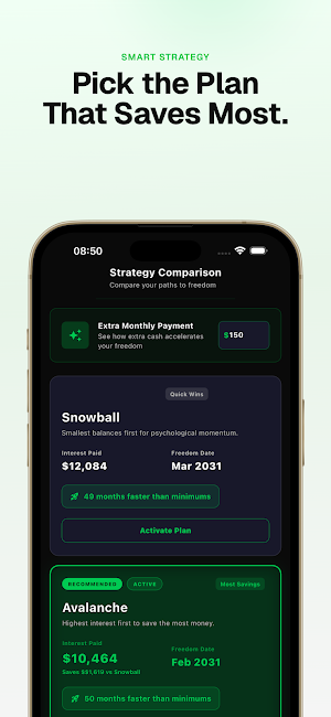 DebtWise - Smart Debt Payoff Screenshot 1