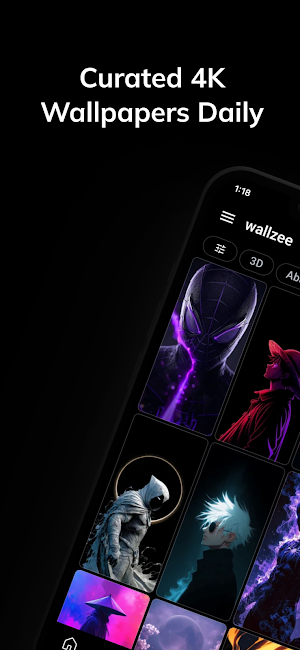 Wallzee 4K Wallpapers & AMOLED Screenshot 1