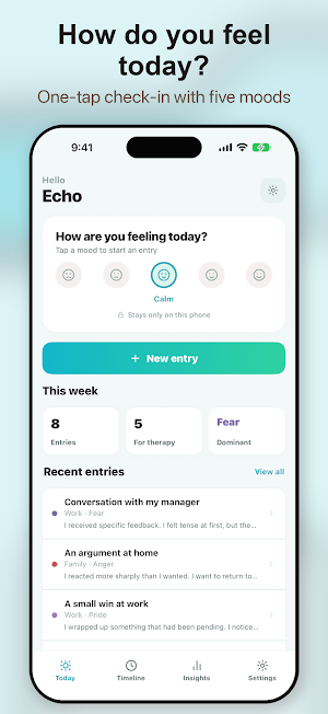 Echo: Emotion Journal Screenshot 1