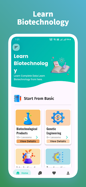 Learn Biotechnology Tutorials Screenshot 0