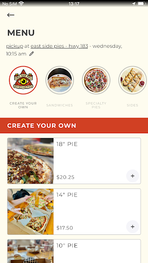 East Side Pies Screenshot 2