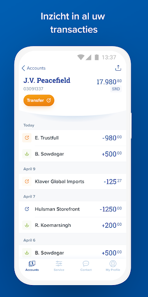 Hakrinbank Mobile Banking Screenshot 2