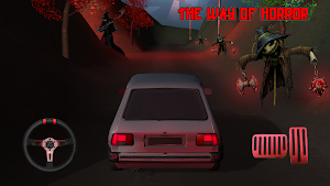 Spooky Car Driving: 3D Zombies Screenshot 1