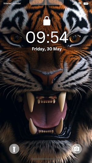 Tiger Roaring Live Wallpaper Screenshot 1