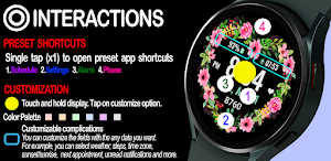 Flower Heart Watchface Screenshot 2