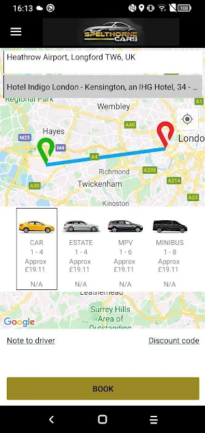 Spelthorne Cars Screenshot 1