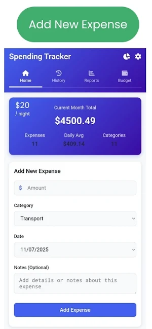 Spending Tracker & Budget Screenshot 0