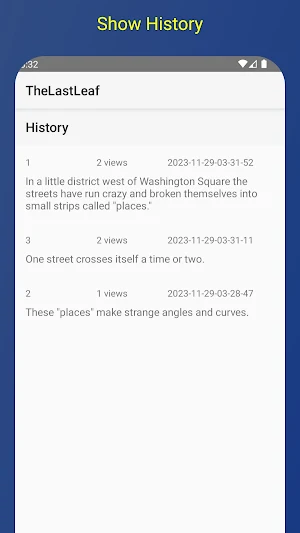 The Last Leaf - Listening App Screenshot 3