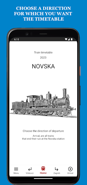 Train timetable Novska 2023 Screenshot 0
