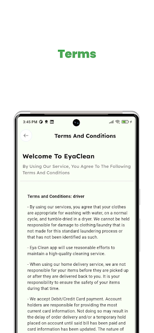 EyaLaundryDriver Screenshot 1