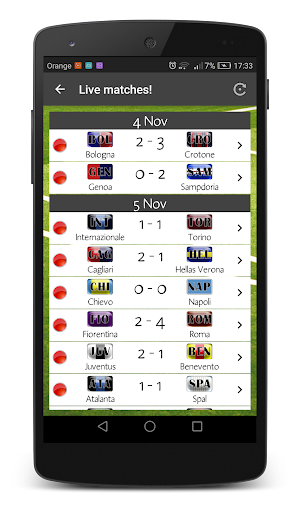 Info Serie A Screenshot 1