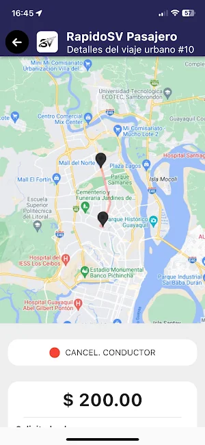 RapidoSV Pasajero Screenshot 3