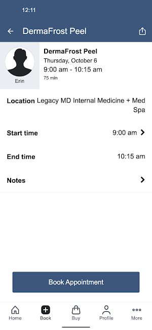 Legacy MD + Med Spa Screenshot 2