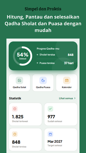 QadhaKu - Pelacak Ibadahmu Screenshot 0