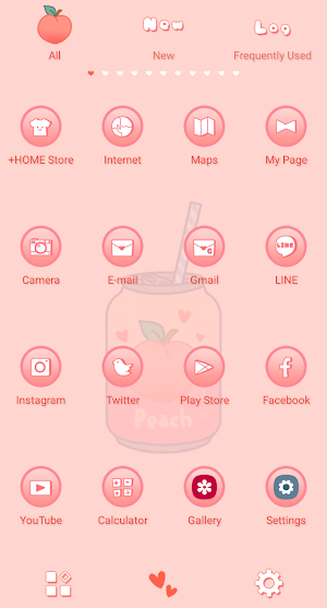 Peach Soda Theme +HOME Screenshot 2