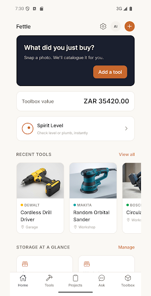 Fettle - Tool Inventory Screenshot 0