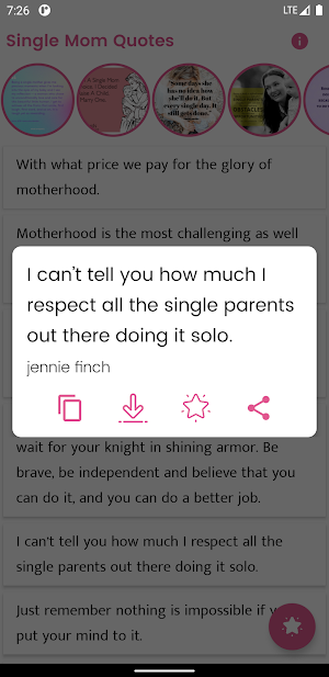 Single Mom Quotes and Sayings Screenshot 2