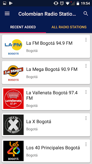Colombian Radio Stations Screenshot 0