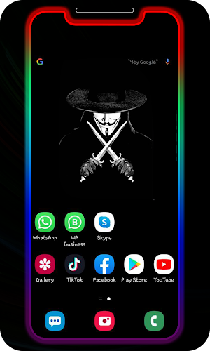 Border Light Live Wallpaper - LED Coler Border Screenshot 0