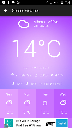 Greece Weather Screenshot 2