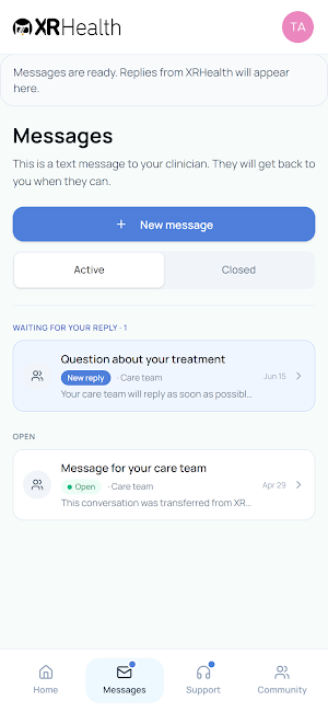MyXRHealth Screenshot 3