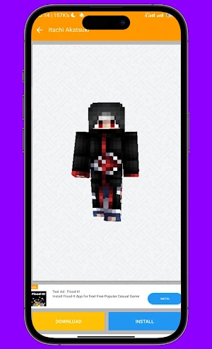 Akatsuki Skin for Minecraft PE Screenshot 0