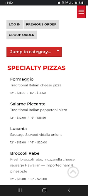 Pizzeria 260 Screenshot 1