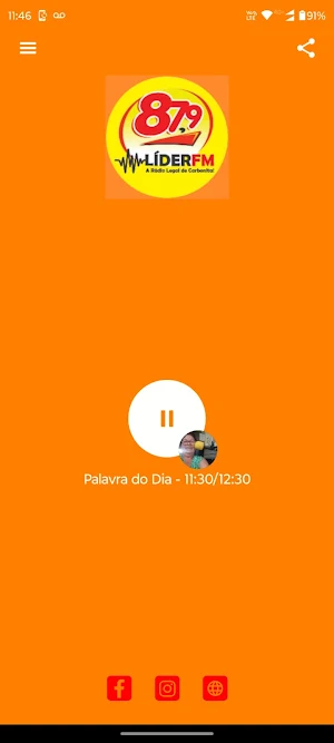 Rádio Líder FM de Carbonita Screenshot 2