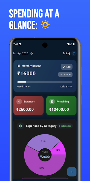 Budget Tracker Expense Manager Screenshot 1