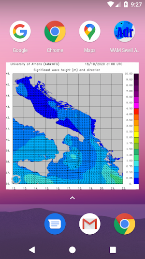 WAM Swell Adriatic Widget Screenshot 2