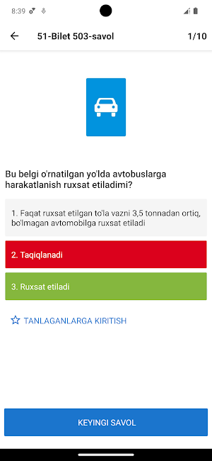 Yo'l harakati qoidalari 2024 Screenshot 2
