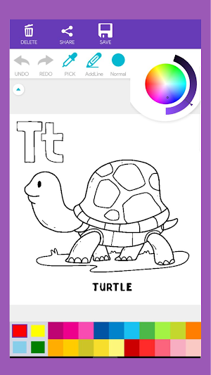 Alphabet Animal Coloring Book Screenshot 3