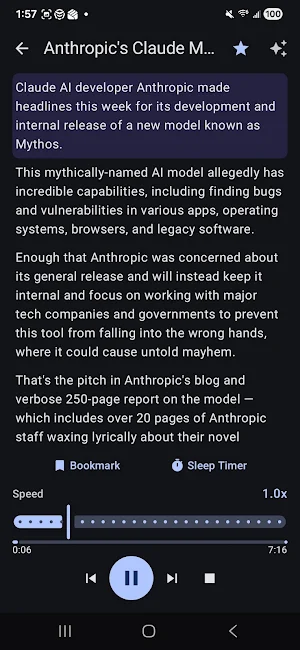 VoiceRead AI: PDF to Audio Screenshot 1