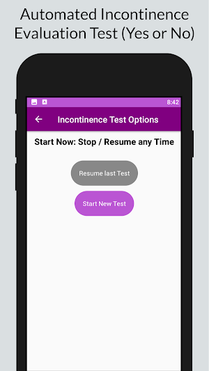 Incontinence Track n Test Screenshot 2