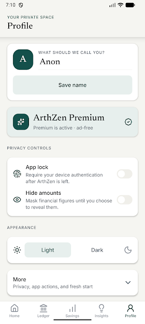 ArthZen - Expense & Budget Screenshot 1