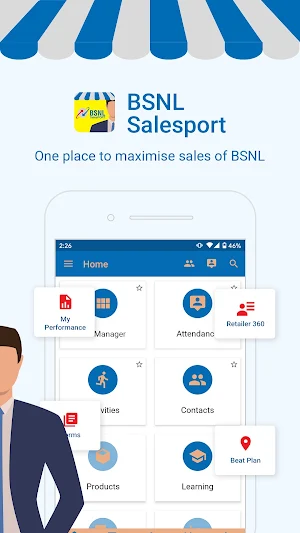 BSNL SalesPort - 360° Sales App Screenshot 0