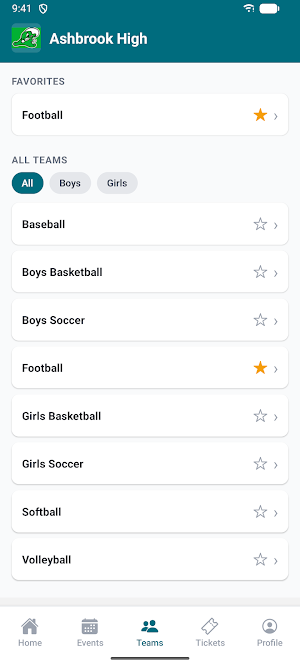 Ashbrook High Athletics Screenshot 3