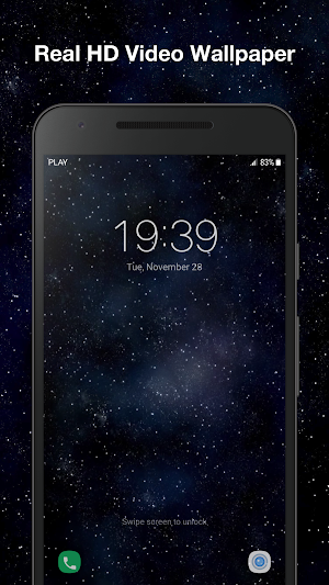 3D Black Live Wallpaper Screenshot 2
