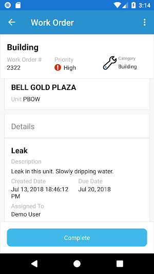 Yardi Facility Manager Screenshot 2